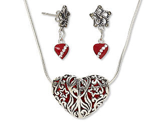 Single-Strand Necklace and Earring Set