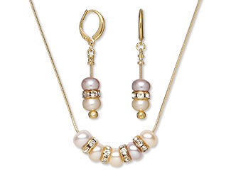 Single-Strand Necklace and Earring Set