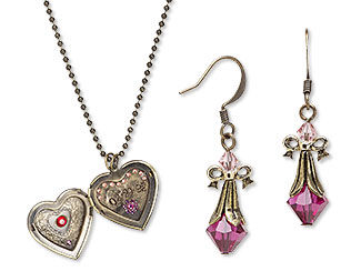 Single-Strand Necklace and Earring Set
