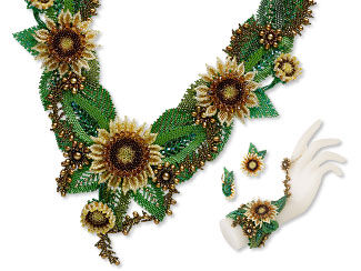 Bib-Style Necklace, Cufflet and Earring Set