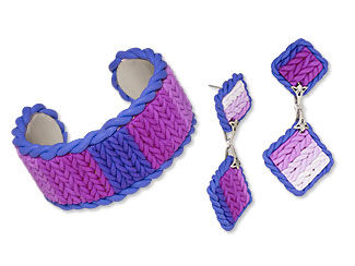 Cuff Bracelet and Earring Set