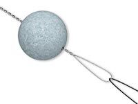 A bead being put onto a needle
