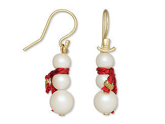 Snowman Earrings