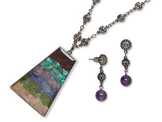 Single-Strand Necklace and Earring Set