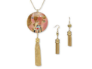 Single-Strand Necklace and Earring Se
