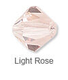 Light Rose Crystal Bead