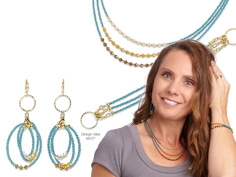 Convertible Necklace, Bracelet and Earring Set