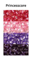 Princesscore Themed Ombre seed beads