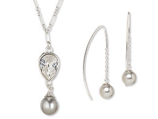 Single-Strand Necklace and Earring Set