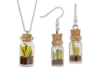 Single-Strand Necklace and Earring Set