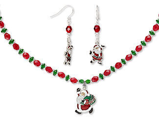 Single-Strand Necklace and Earring Set