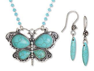 Single-Strand Necklace and Earring Set