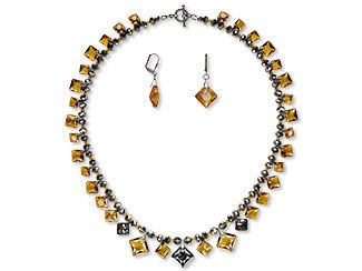 Single-Strand Necklace and Earring Set