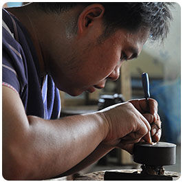 Man working metal