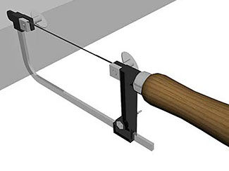Inserting a Saw Blade into a Jeweler's Saw Frame
