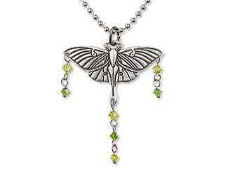 Single-Strand Moth Necklace