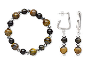 An image of a bracelet and earrings