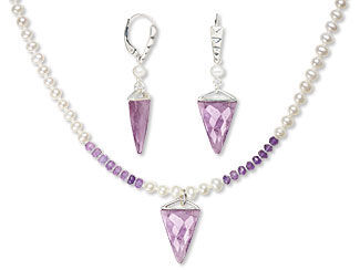 Single-Strand Necklace and Earring Set