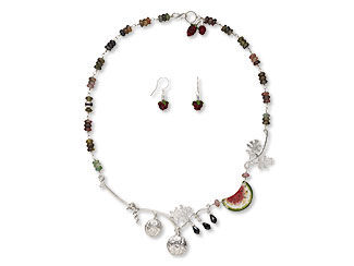 Single-Strand Necklace and Earring Set