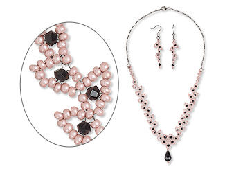 Single-Strand Necklace and Earrings Set