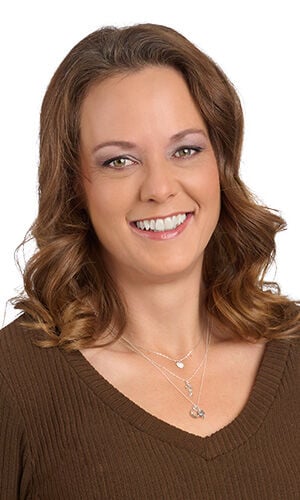 Model wearing brown shirt with design idea SA2B