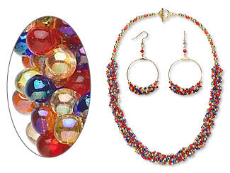Single-Strand Necklace and Earring Set
