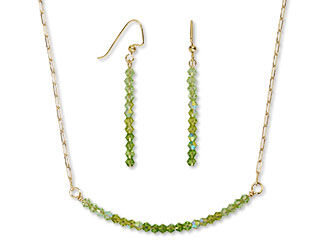 Single-Strand Necklace and Earring Set