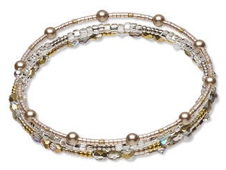 How to Create a Memory Wire Stacked Bracelet