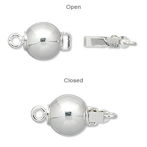 Open and closed bead clasp