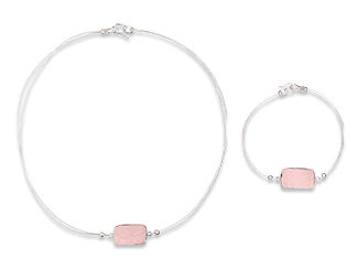 Single-Strand Necklace and Bracelet Set