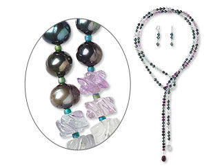 Lariat-Style Necklace and Earring Set