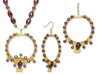 Single-Strand Necklace and Earring Set