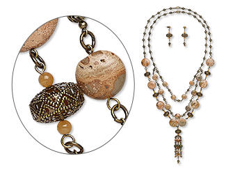 Two-Piece Necklace and Earring Set