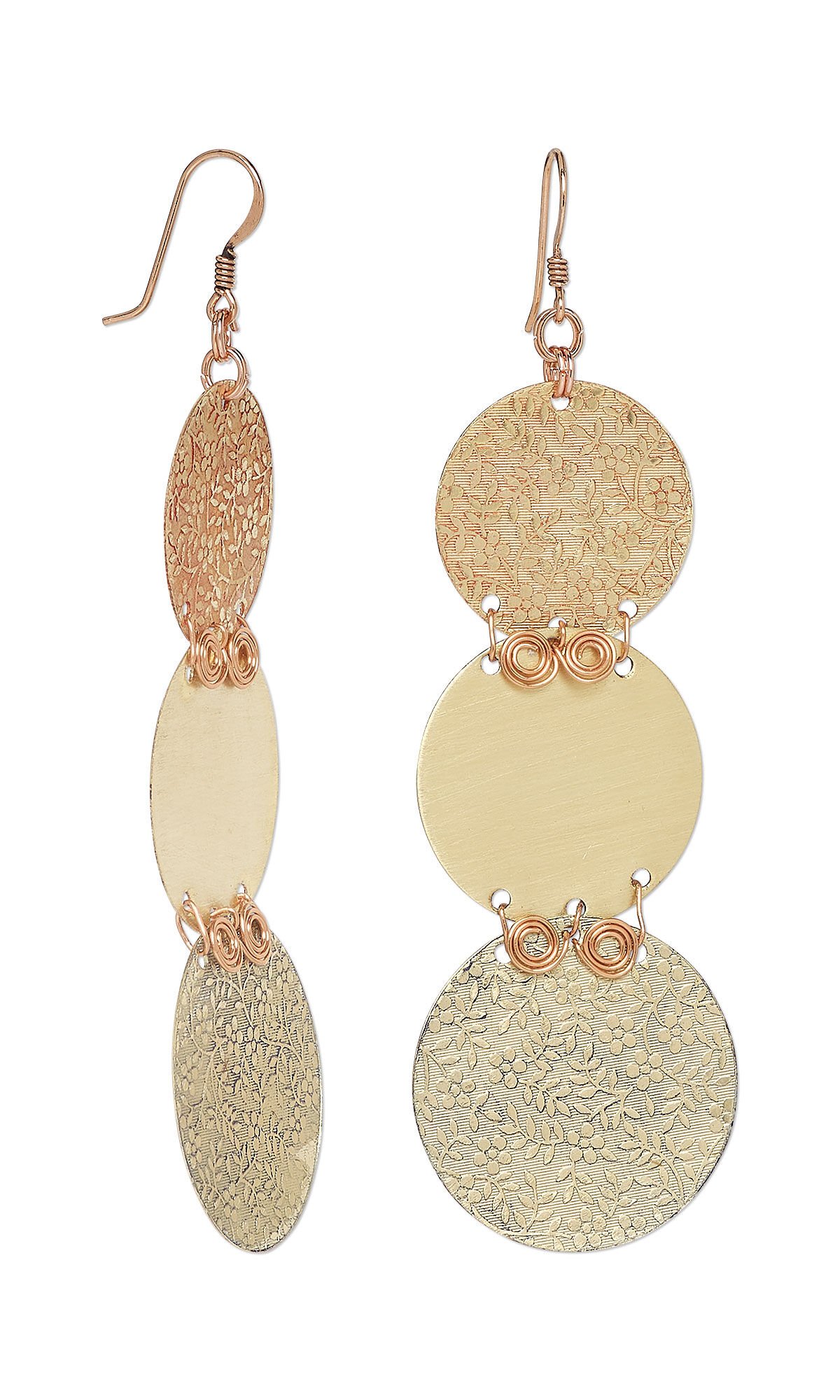 Brown toned earrings