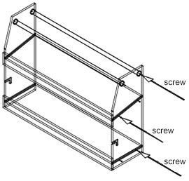 Diagram of organizer assembly