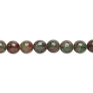Kashgar garnet 1pkg1, round bead natural 15.5-16 inch 6mm