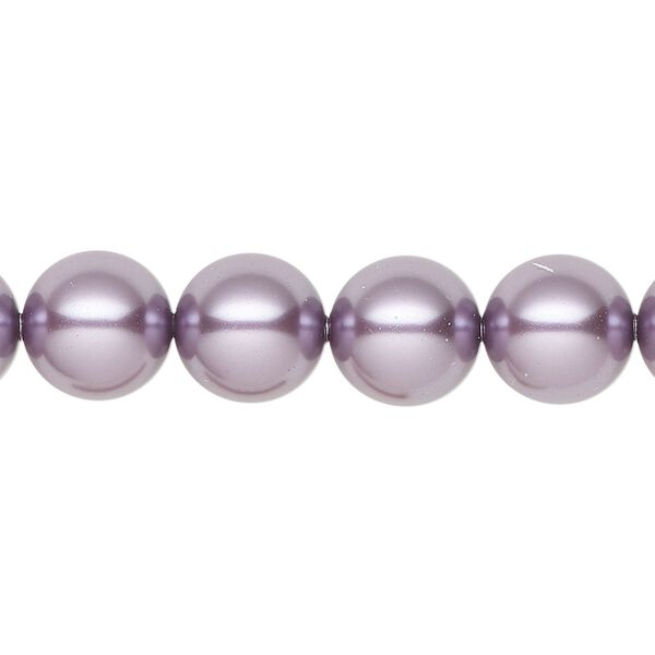Pearl 25pk light amethyst pearl, Crystal Passions® 10mm round 5810 image number 0