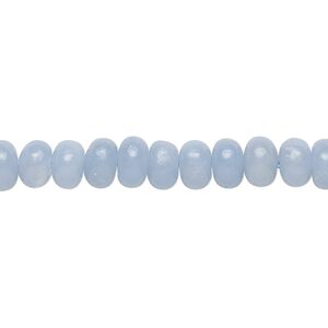 Angelite 1pkg1, hand-cut rondelle bead 15.5-16 inch 6x4mm