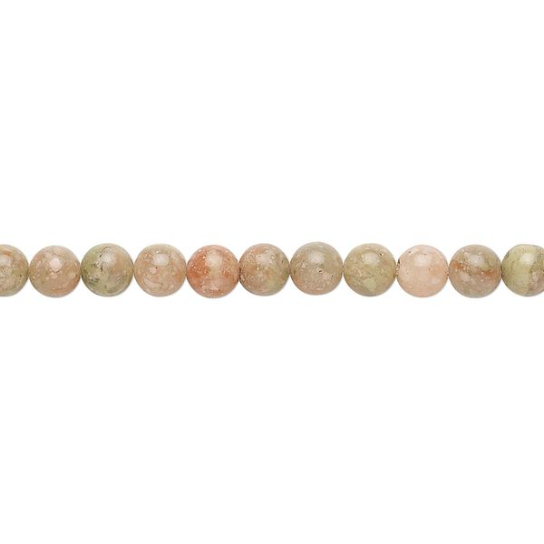 Autumn jasper 1pkg1, round bead natural 15.5-16 inch 4mm image number 0