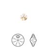 Drop 12pk light Colorado topaz, Crystal Passions® 6mm pendant mini disk 6428 image number 0