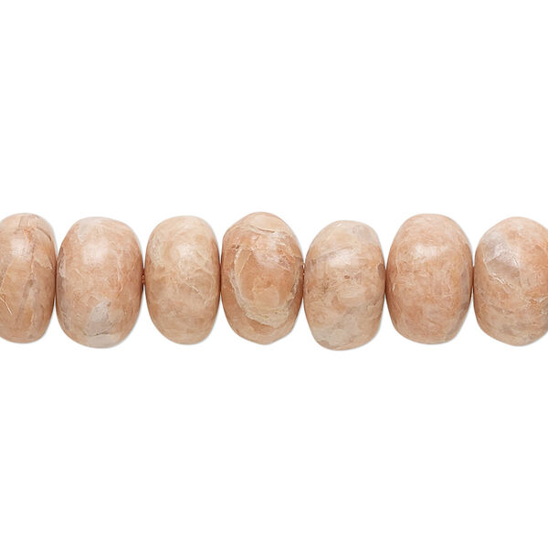 Rose jasper 1pkg1, hand-cut rondelle bead natural 14 inch 10x5mm-11x7mm image number 0
