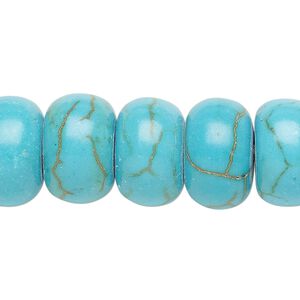 Magnesite 1pkg10, rondelle bead 8x5mm