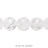 Ice flake quartz 1pkg1, round bead 15.5-16 inch 12mm image number 1