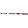 Mother-of-pearl shell 1pkg1, stick bead 14 inch purple and tan 13x5mm-16x11mm image number 1
