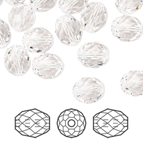 Bead 72pk crystal, Swarovski® 9.5x8mm olive briolette 5044 image number 0