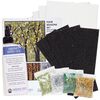 Sabrina Frey Bead Mosaic™ Starter Kit, glass / medium-density fiberboard / glue, pkg/1, multicolored, (4) 6x6 inches with "Four Seasons" design. image number 1