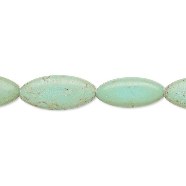 Magnesite 1pkg1, flat marquise bead 15 inch 16x7mm-18x8mm image number 0