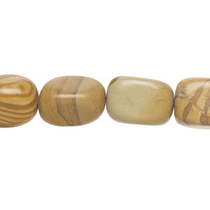 Landscape stone 1pkg1, nugget bead natural, 15 inch mini to small