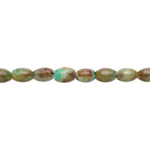 Turquoise 1pkg1, oval bead 15.5-16 inch 5x4mm-6x5mm