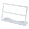 Display, earring, acrylic, frosted clear, 9 x 6 x 3-inch textured, holds 20 pairs. Sold individually. image number 0